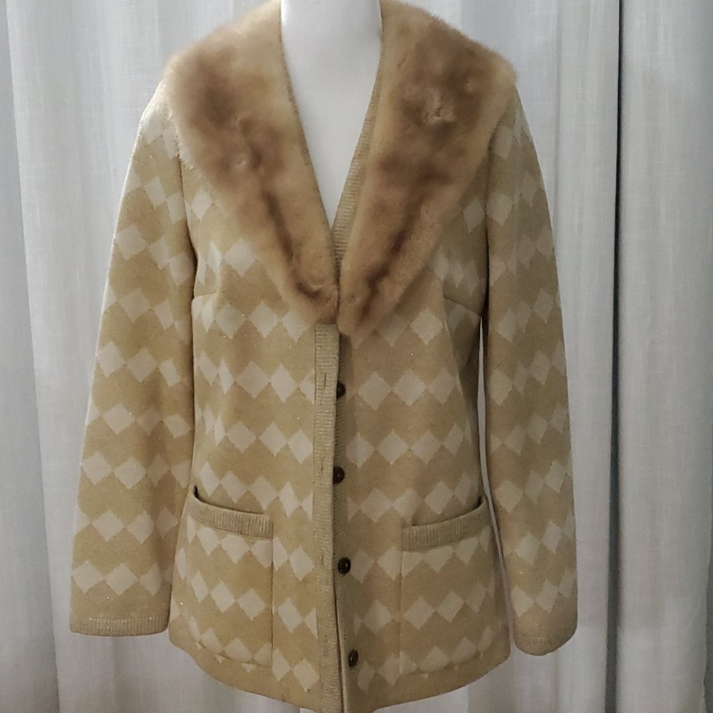 Vintage 1970's Butte Knit sweater jacket